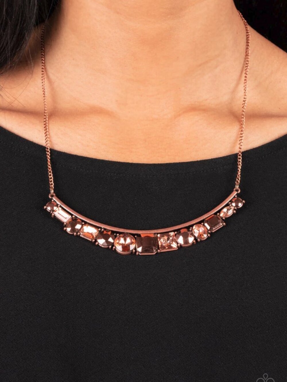 Paparqzzi Jewelry - The Only SMOKE-SHOW in Town - Copper Necklace - Vintage
